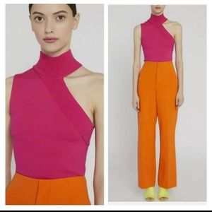 Alice + Olivia  cutout  Tuttle neck  top size  Large NWOT